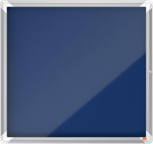 Lockable felt notice board - felt,