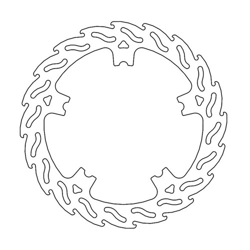 Brake disc flame from right - from,