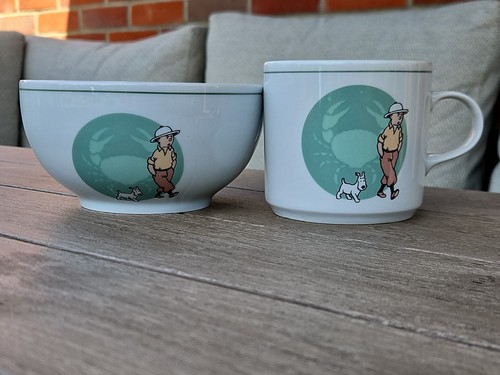 Tintin collectable bowl and - collectable,