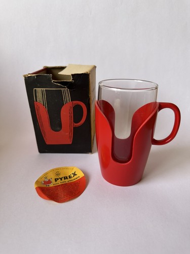 Vintage pyrex red tumbler - vintage,