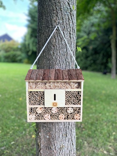Wooden insect hotel - wooden,