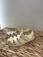 IGOR Children Boys Girls Cream Ivory Jelly Strap Sandals Flat Shoe Sz UK 9 EU 27