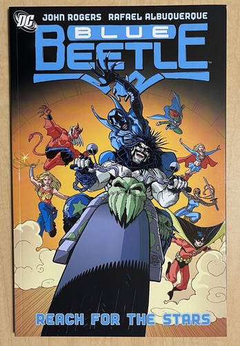 Blue beetle reach for the - blue,