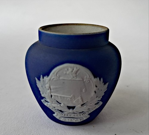Wedgwood dipped blue vase with