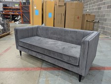 Habitat Compact Grey Sofa New