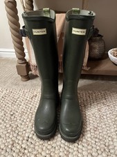 Hunter Balmoral Neoprene Adjustable Size 7 Vibram Sole Wellingtons