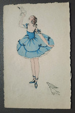 Art Postcard Alphalsa.Girl Dance,Ballerina,Postmark x2 Midland T.P.O South 1948