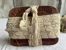 Vintage Bobbin Lace Cream Cotton Trim, Vintage Wedding Dolls & Costume fabric/8m