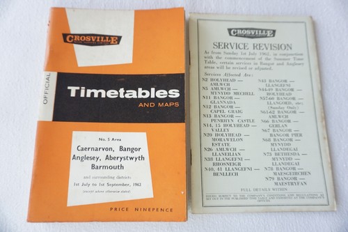 1962 crossville bus timetable - crossville,