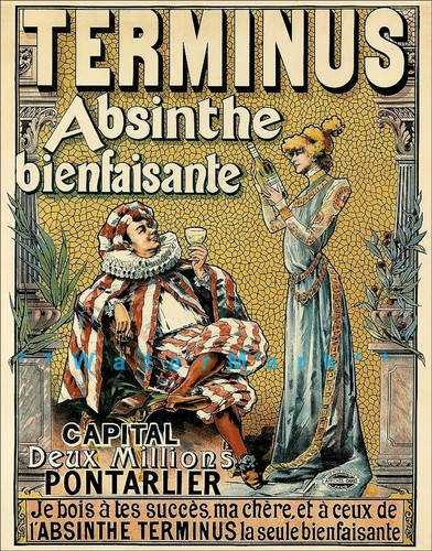 Absinthe terminus 1895 - absinthe, french