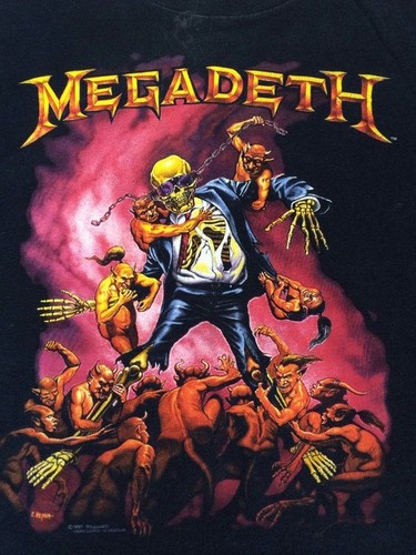 Vintage megadeth shirt 1991 - vintage,