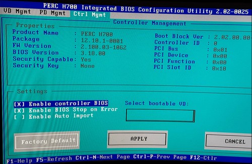 Dell perc h700 - 1gb, +