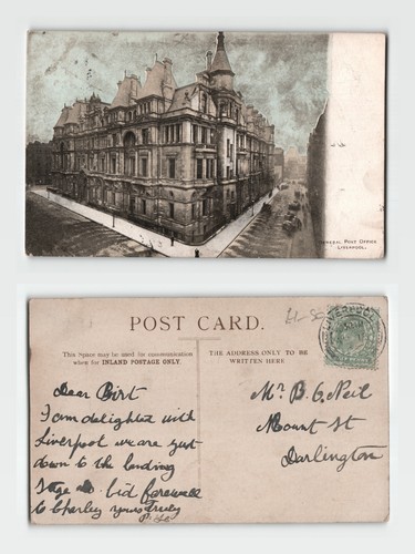 Postcard general post office - -,