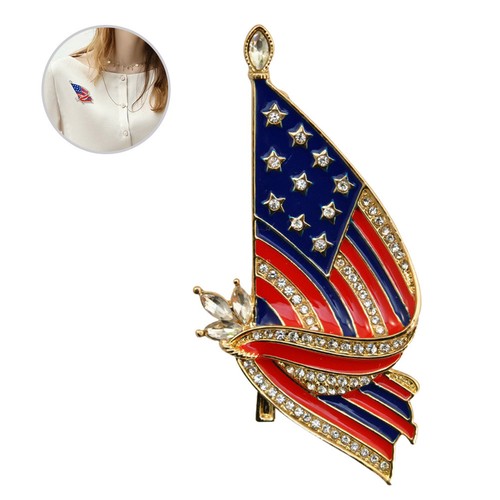 Reusable alloy american flag - alloy,