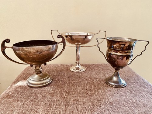 Silver trophy vintage - 3x,