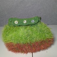 Green Fuzzy Handbag Purse