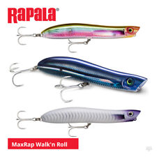 Rapala MaxRap Walk'n Roll Lures - Bass Pike Muskie Surface Popper Sea Fishing