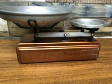 Vintage Early 1950's Pair Of Locks All Metal Scales - Missing The Weights 