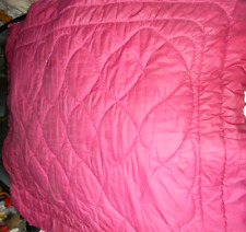 EIDERDOWN VINTAGE PINK PLUMP FEATHER SATIN COTTON DOWNTON BED ANTIQUE LUXURY 60"