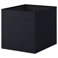 4x Ikea DRONA Box, Shelf Storage, Home, Office, School, 33x38x33cm BLACK