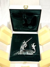 Swarovski Silver Crystal SCS Unicorn Figurine 1998 Fabulous Creatures - 191627