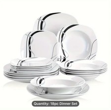 18 Piece Porcelain