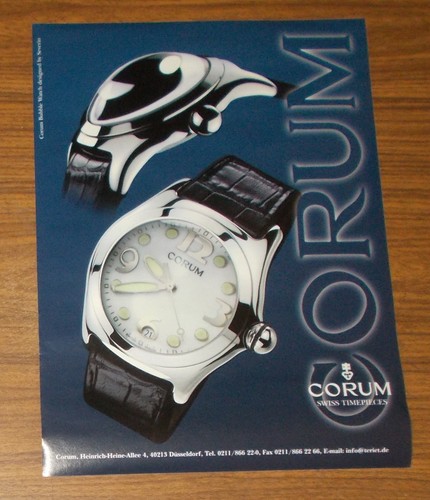 Rare advertising vintage corum - advertising,