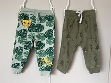 Baby Lion King & Star Wars Print Bundle Joggers Comfy Bottoms Age 12-18 months