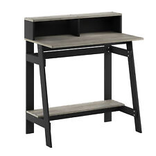 Furinno SIMPLISTIC Desk, Gaming Desk, A Frame Computer Desk, Office Desk, Black