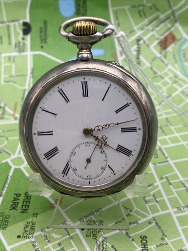 Silver iwc pocket watch - iwc,