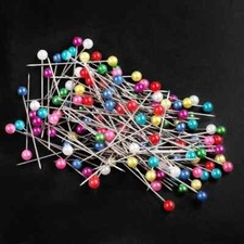 100 Sewing Pins Multicolor