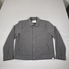 Ministry of Supply Jacket Mens Medium Gray Velocity Stretch Button Up Shirt