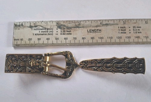 Viking buckle and belt end - viking,