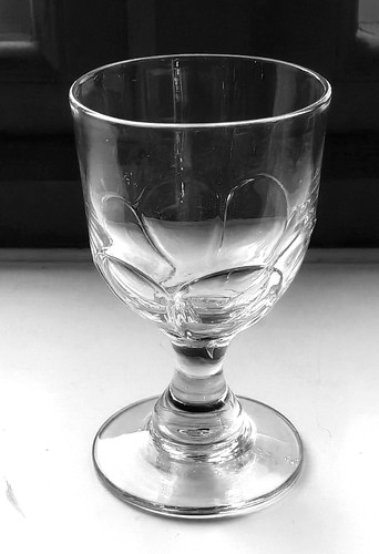 Antique georgian glass rummer - antique,