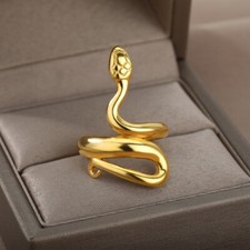Spiral-Snake Ring For Women