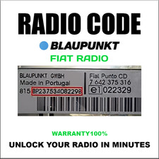 BLAUPUNKT RADIO CODE UNLOCK