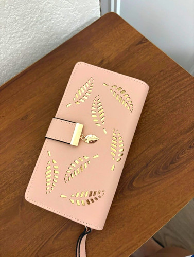 Pink leaf cutout - cutout, snap