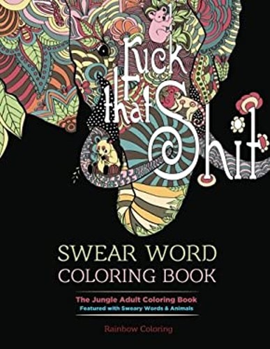 Swear word coloring - word, book: