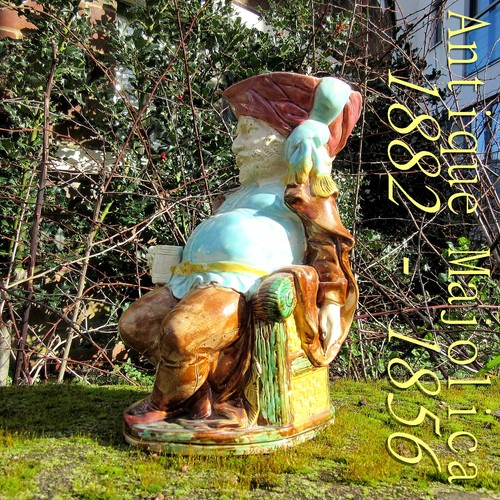 Antique falstaff majolica toby - antique,