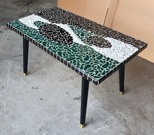 Vintage 1960 mosaic coffee - 1960's,