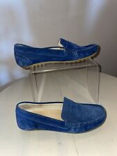 Naturino Suede Leather Moccasins 37 Blue Uk 4