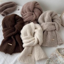 Alpaca Wool Extra Long Scarf for Winter with Soft Warmth and Fashion Style