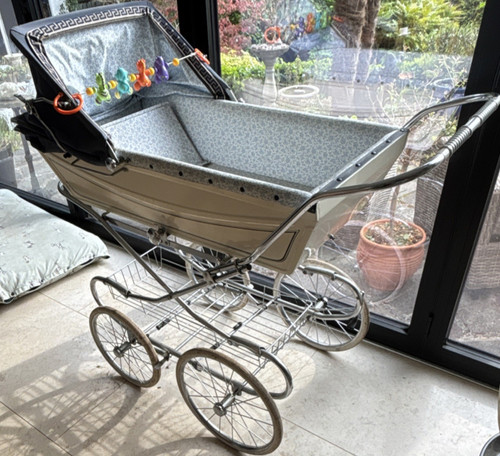 Vintage style silver baby - vintage,