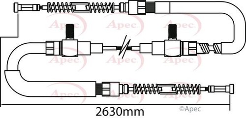 Apec rear brake - for, ldv