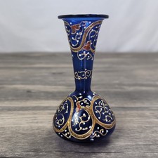  Hand Blown Bud Vases SAPPHIRE