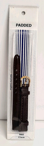 Padded leather ladies watch - ladies,