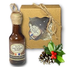 Christian Brothers XO Rare Reserve Brandy Artisan Vintage Glass Bottle Ornament