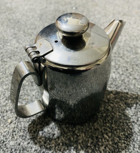 Stainless steel teapot hinged - stainless,