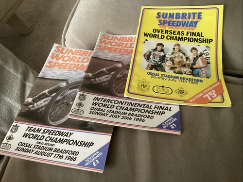 Speedway world final progs - progs, x