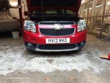 2012 CHEVROLET ORLANDO FRONT BUMPER + GRILLE + FOG LAMPS IN RED